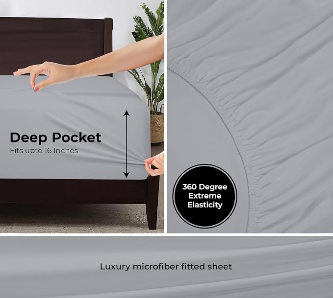Royale Linens Fitted Sheet California King - Image 3