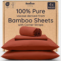 Bambaw 100% Viscose Derived from Bamboo Sheets King Size Set – 4pcs Super Soft by Bambaw