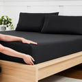 Twin XL Fitted Sheet Only with Full Elastic & Built in Corner Sheet Straps to by SweetHomeCollection