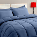 TAIMIT Slate Blue Queen Size Comforter Set by TAIMITBedingSets