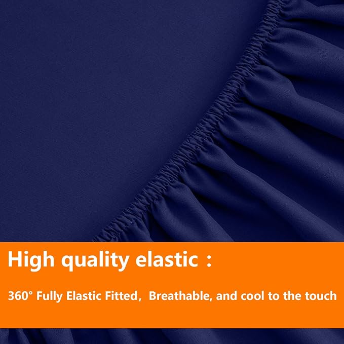 TAIMIT Navy Twin Size Comforter Set - Image 6