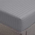 Feather & Stitch 1 Piece Fitted Sheet Full Size, 100% Cotton Damask Sateen Weave by FEATHERSTITCHNEWYORK