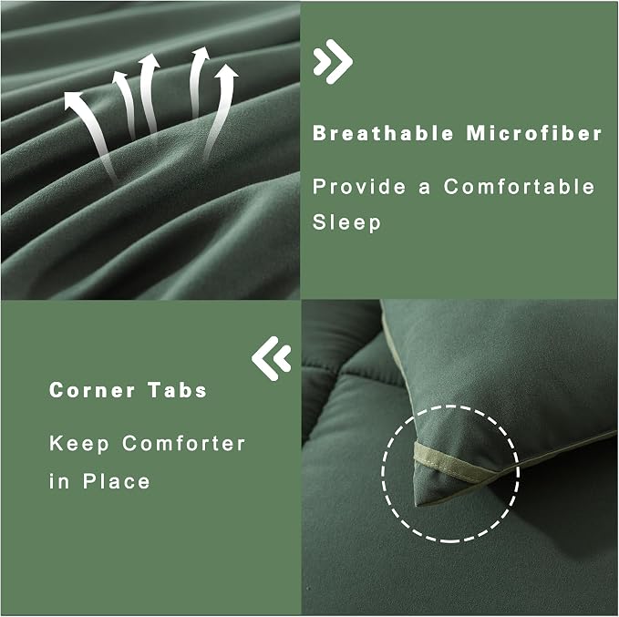 DOWNCOOL Twin Comforter Set -All Season Bedding Comforters Sets - Image 5