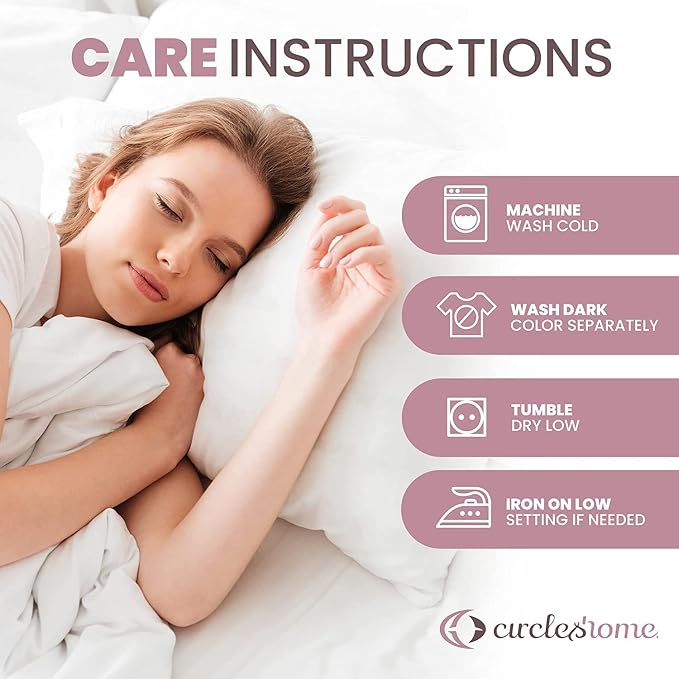 CirclesHome Pillow Protectors Single Pack Body Zippered - Image 7