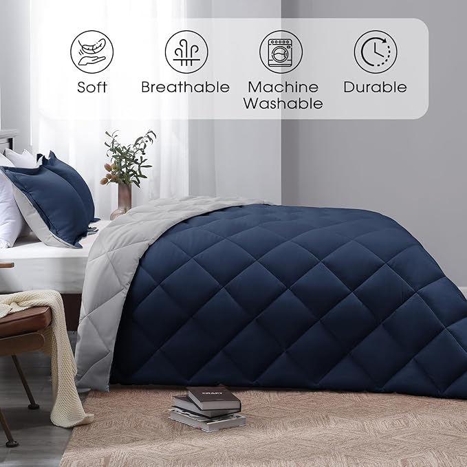 Basic Beyond California King Comforter Set, 1 Comforter 104"x96" and 2 Pillow - Image 2