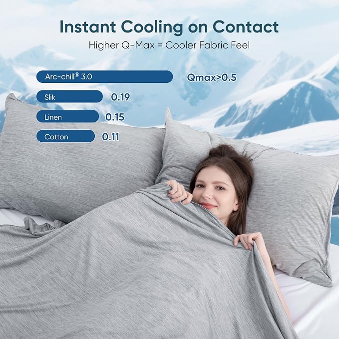 Elegear Revolutionary Cooling Blanket Twin, Absorbs Heat to Keep Body Cool - Image 3