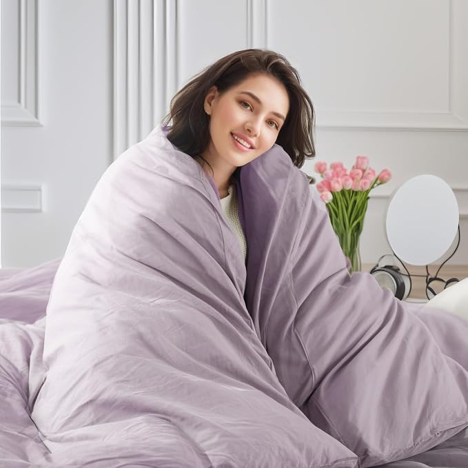 NEXHOME PRO Duvet Cover Set 100% Washed Cotton Kids Twin XL 66"x92", Organic - Image 7