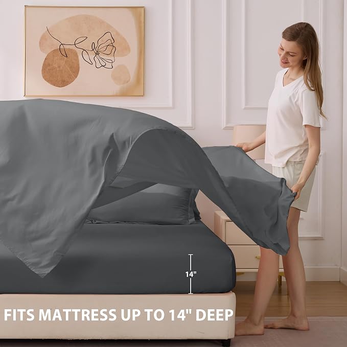 Twin XL Comforter Set Dark Grey - Image 6
