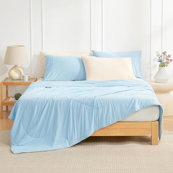 Cozy Bliss Cooling Comforter Twin Size, Cooling Blankets - Image 4
