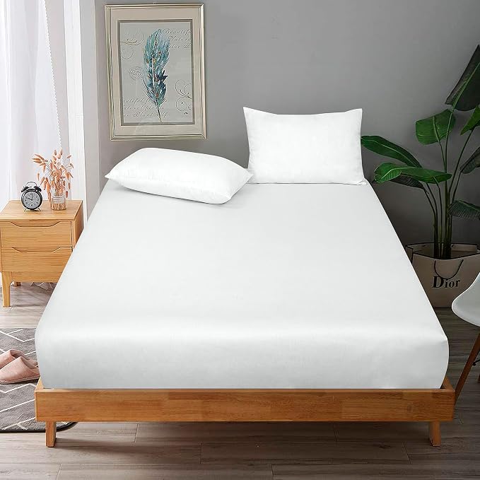 ROYALE LINENS 300 Thread Count 100% Long Staple Combed Cotton Fitted Sheet King - Image 9