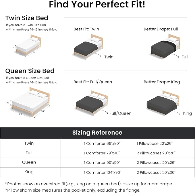Love's cabin Black Full Comforter Set, 3-Piece Prewashed Bed Set - Image 8