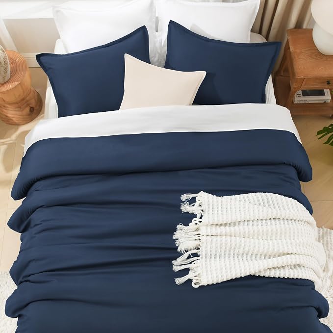Litanika Twin XL Comforter Set Navy Blue, 2 Pieces Extra Long Dorm Bedding Sets - Image 8