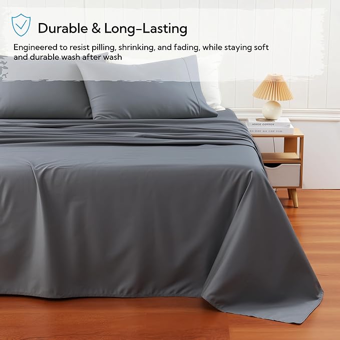 Cotton Flat Sheets Only, 600 TC 100% Cotton Flat Sheet Top Sheet Only, Twin - Image 5