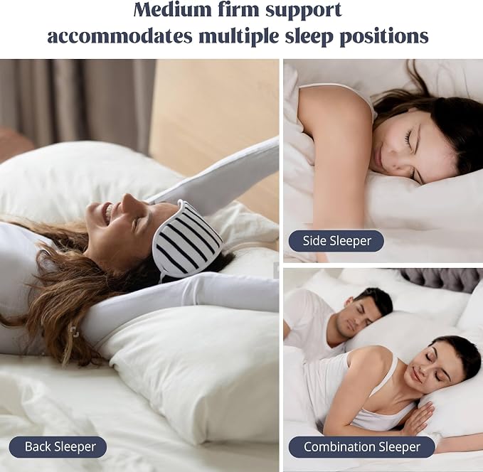 puredown® Goose Feather Down Sleeping Pillow Soft Bed Pillow - Image 4