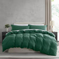 Nestl Dark Green Duvet Cover King Size by Nestl