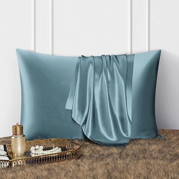 DISANGNI Silk Indulgence Set: Premium 22 Momme Mulberry Silk Pillowcase & Eye - Image 2