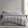 Nestl Light Grey California King Duvet Cover Sets by Nestl