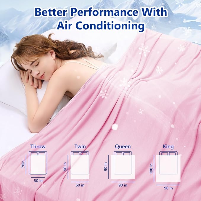 Topcee Cooling Blanket for Night Sweats Absorbs Heat to Keep Adults, Children - Image 7