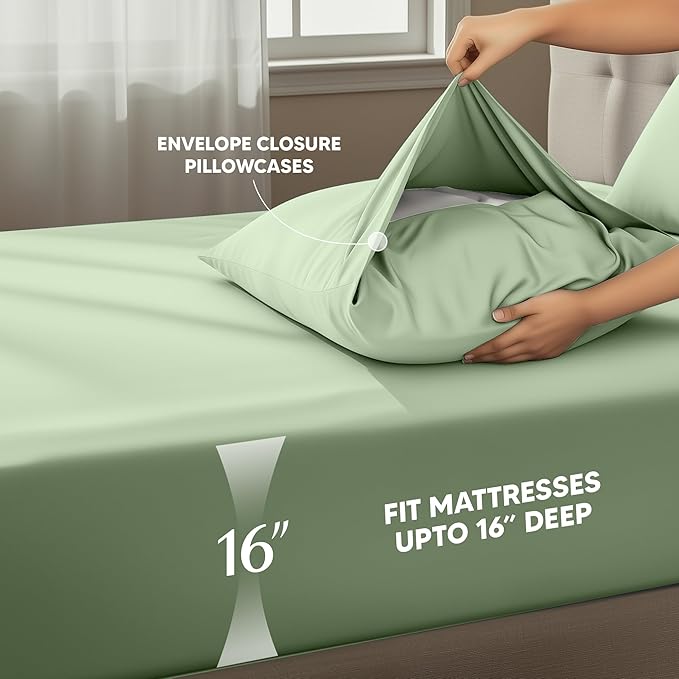 Utopia Bedding California King Size Sheet Set – 4 Piece Bed Sheets, Soft and - Image 4