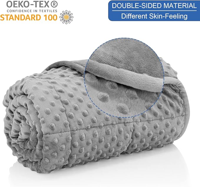 Huloo Sleep Weighted Blanket Twin 12lbs - Image 2
