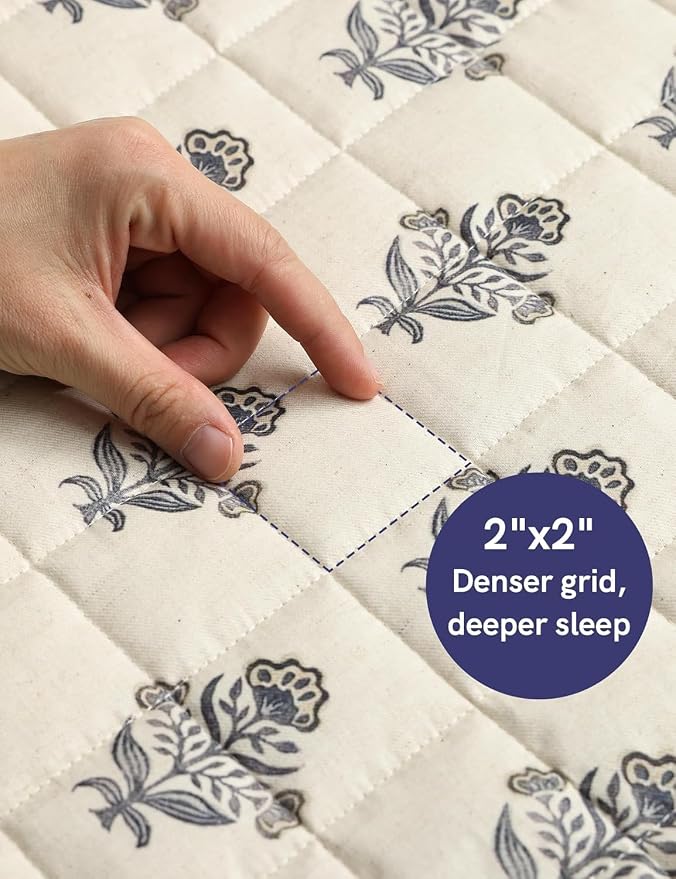 YnM 15lbs Weighted Blanket for Adults, Linen Heavy Bed Throw Blanket - Image 8