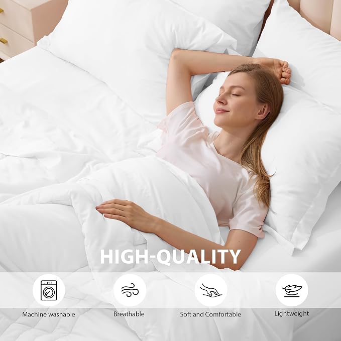 Twin XL Comforter Set White - Image 5