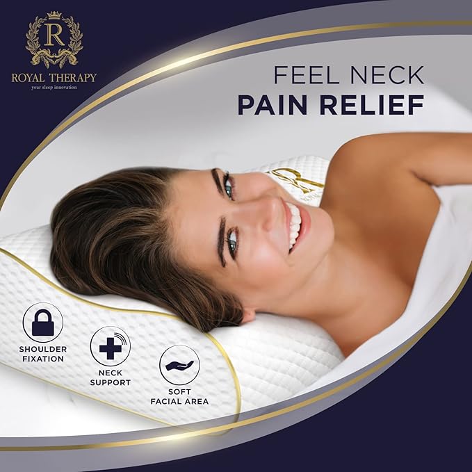Memory Foam Pillow, Pillow for Neck and Shoulder Pain, Side Sleeper Pillow for - Image 4