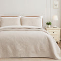 Exclusivo Mezcla Twin Quilt Bedding Set, Lightweight Brich Beige Quilts Twin by ExclusivoMezcla