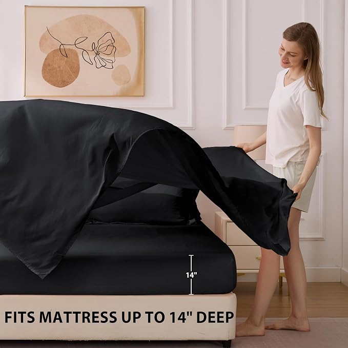 Twin XL Comforter Set Black - Image 7