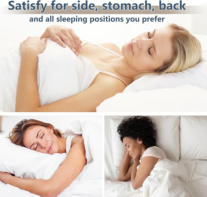 CozyLux Pillows Queen Size Set of 4, Cooling Hotel Quality Bed Pillows - Image 5