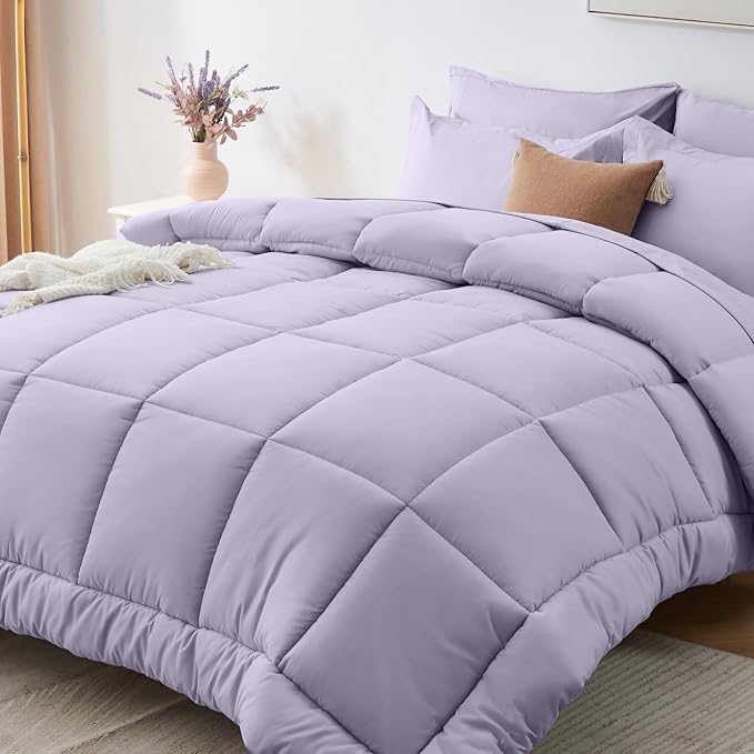 Sasttie Full Size Comforter Sets, 7 Pieces Bed in a Bag Full, Complete Bedding by SASTTIE