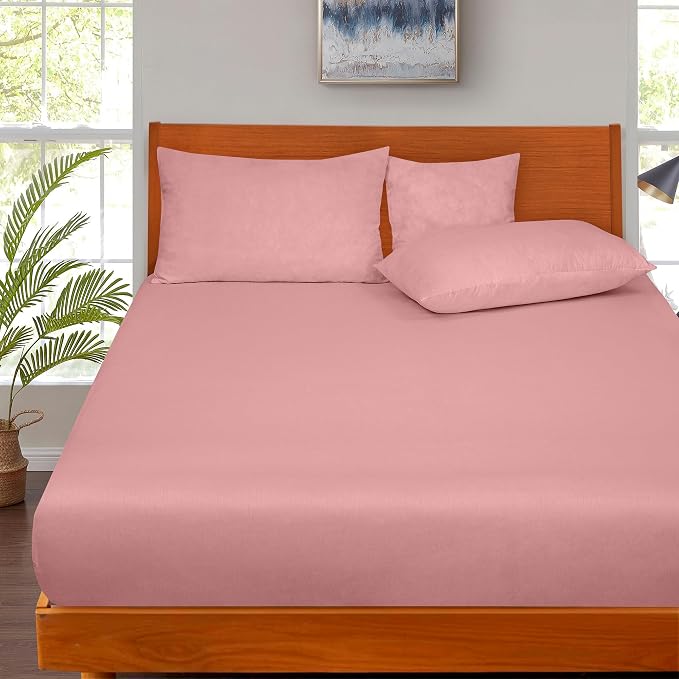 ROYALE LINENS 300 Thread Count 100% Long Staple Combed Cotton Fitted Sheet King - Image 5