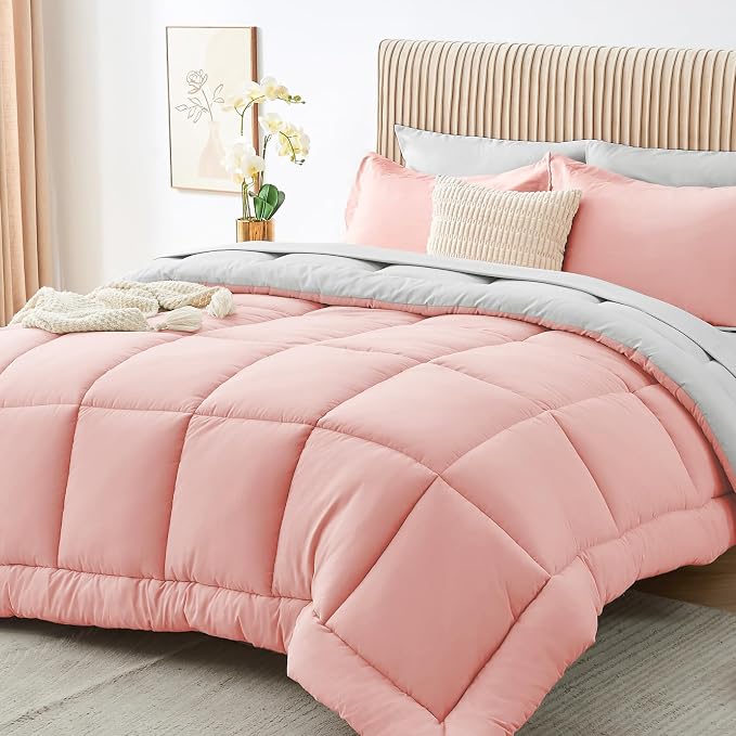 Sasttie Twin XL Comforter Set, 5 Pieces Reversible Twin XL Bed in a Bag by SASTTIE
