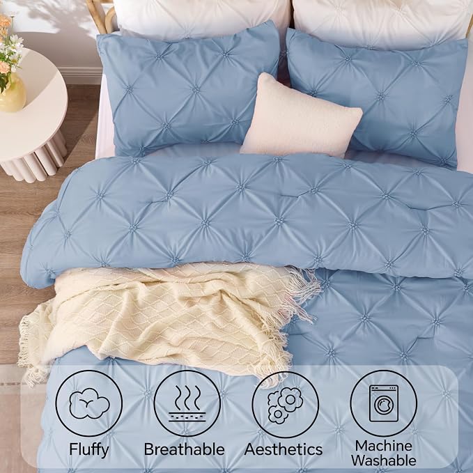 BEDELITE Cornflower Blue Queen Comforter Set - Image 5