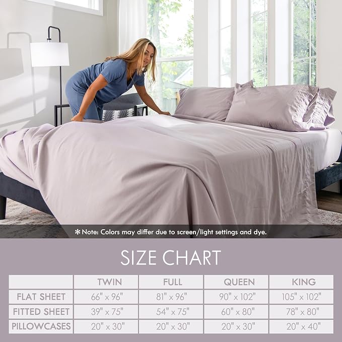 ClevaHome King Size Sheet Set - Image 6