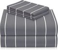 LuxClub 4 PC Cal King Size Sheet Set, Breathable Luxury Bed Sheets, Deep by LuxClub