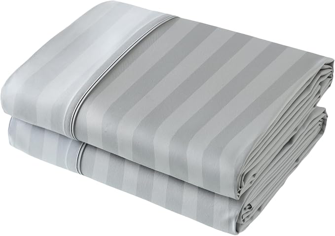 Flat Sheet Only 2 Pack, Twin Size 400 Thread Count 100% Egyptian Cotton Flat by ShunjieHome