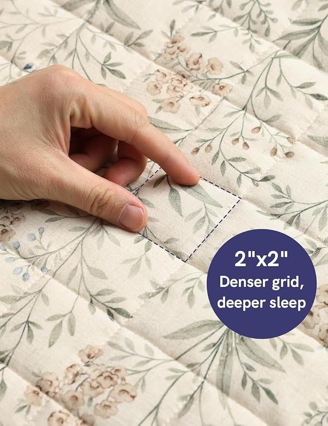 YnM 15lbs Weighted Blanket for Adults, Linen Heavy Bed Throw Blanket - Image 8