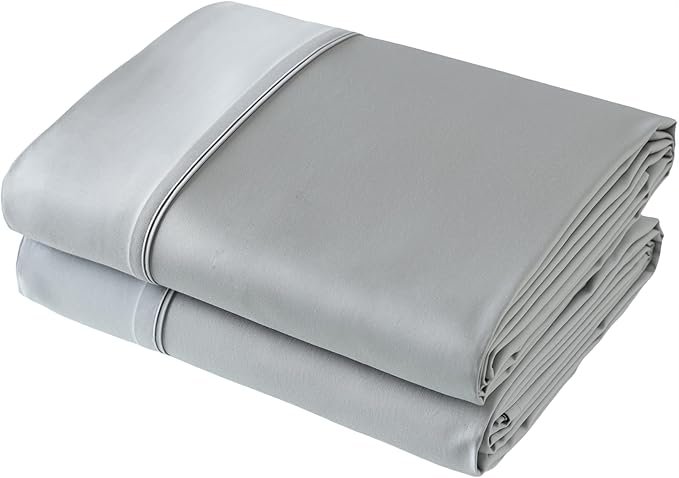 Flat Sheet Only 2 Pack, TwinXL Size 400 Thread Count 100% Egyptian Cotton Flat by ShunjieHome