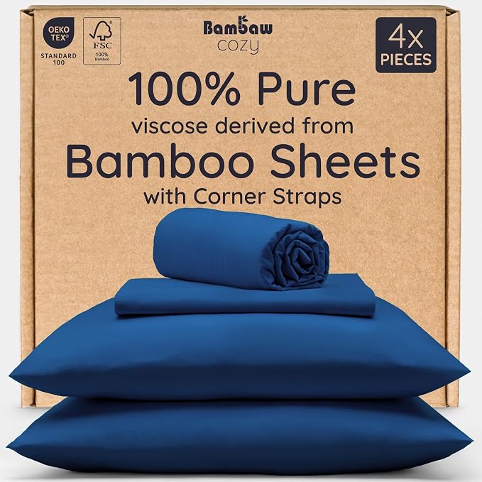Bambaw California King Sheet Set 4pcs – 100% Viscose Derived from Bamboo Sheets by Bambaw