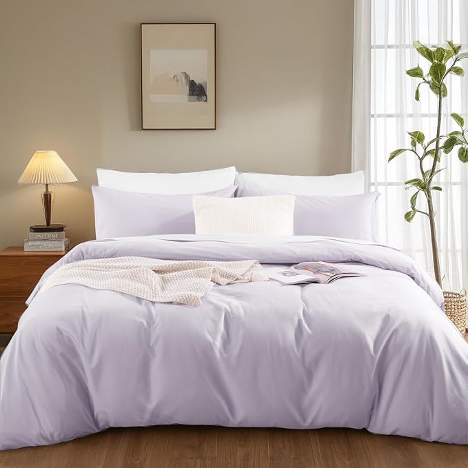 NEXHOME PRO Twin Duvet Cover Set, 100% Washed Cotton - Image 2