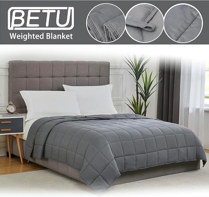 Weighted Blanket for Adults 25lbs, King Size Cooling Heavy Throw Blanket for - Image 5