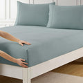 Twin Fitted Sheet Only with Full Elastic & Built in Corner Sheet Straps to by SweetHomeCollection