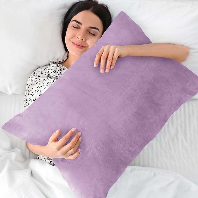 BEDELITE Flannel Pillow Cases Queen Size Set of 2, Super Soft Fleece Pillowcases - Image 5