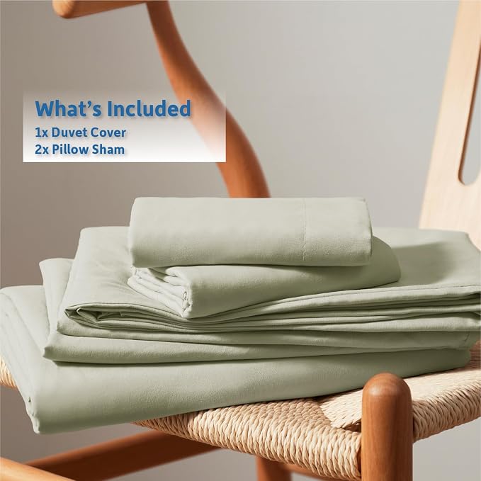Nestl Light Sage Duvet Cover King Size - Image 9