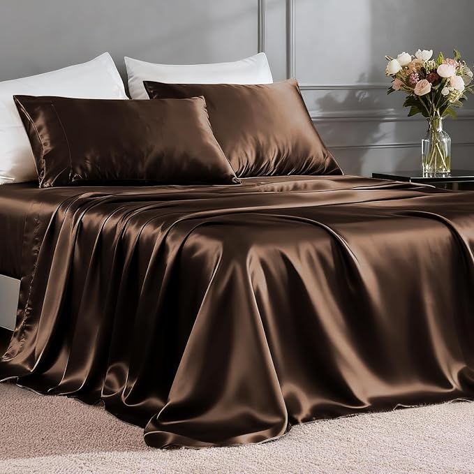 FreshCulture Satin Sheets Full Size by FreshCulture