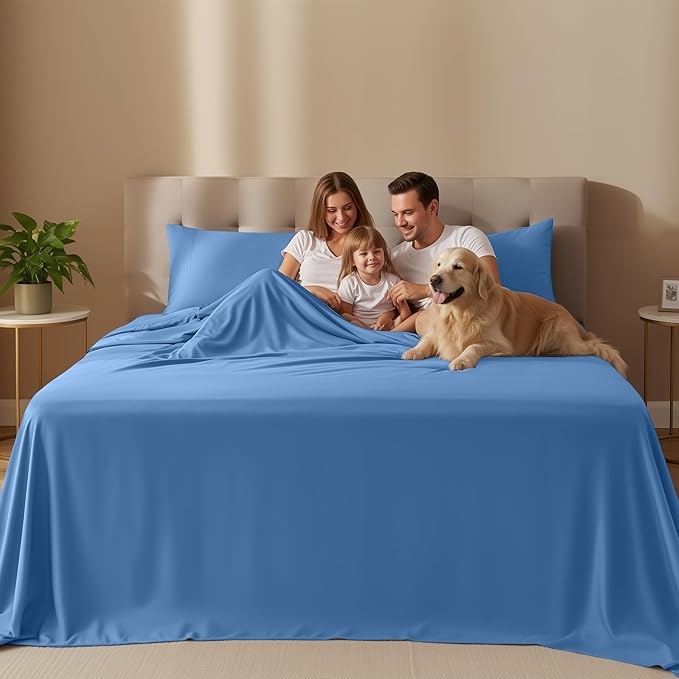 Utopia Bedding Queen Size Sheet Set – 4 Piece Bed Sheets, Soft and Breathable - Image 2
