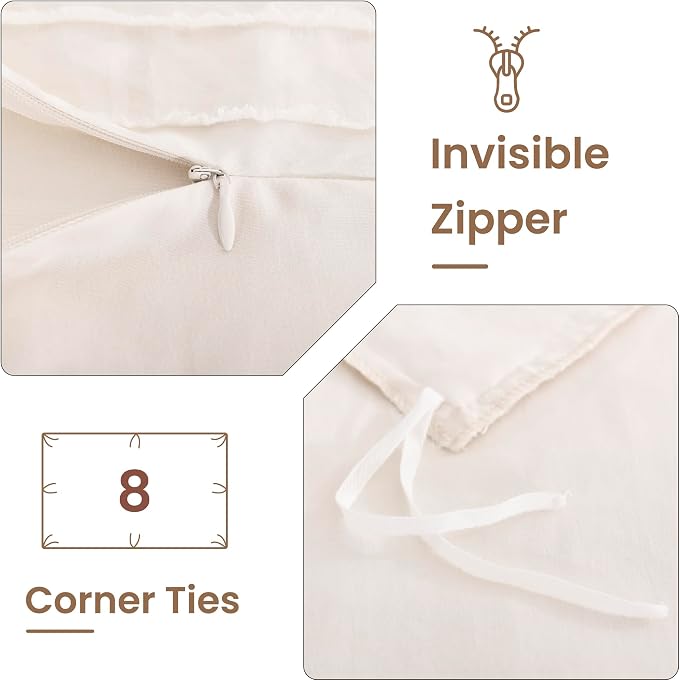 NEXHOME PRO Duvet Cover Queen, Soft and Lightweight 100% Washed Microfiber - Image 7
