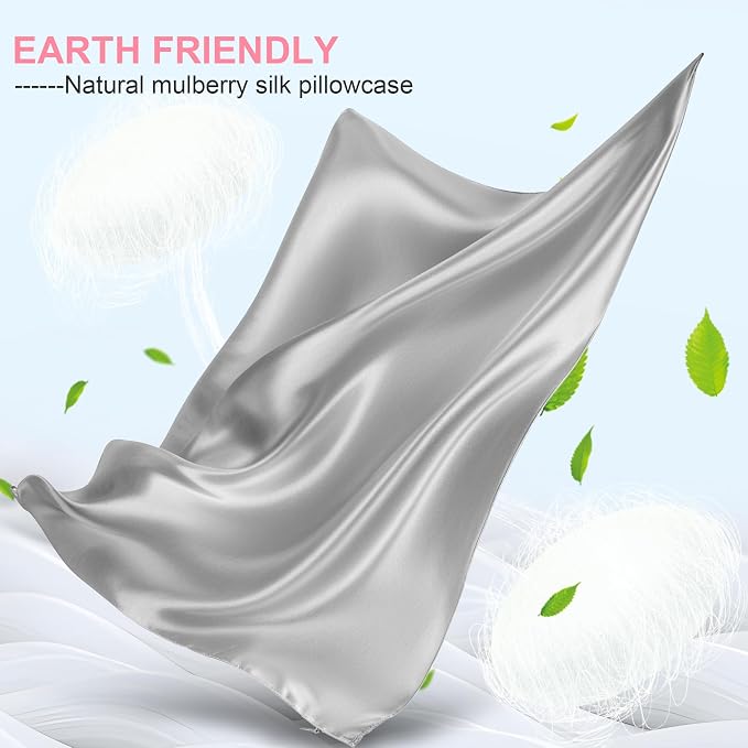 Silk Pillow Cases 2 Pack Queen Size - Image 2