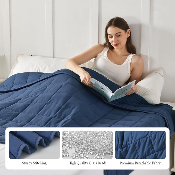 Topblan Weighted Blanket for Adults 20lbs, Soft Cooling Weighted Blankets - Image 5